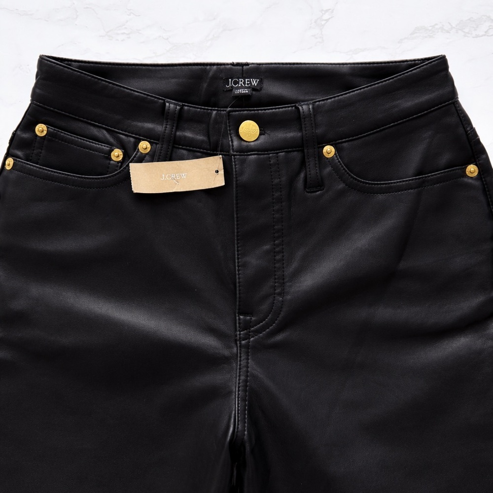 J. Crew Black Pants with Gold Details